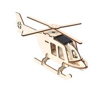 Fenteer Kit de maquetas de Madera para proyectos científicos, Proyecto de construcción, helicóptero Solar, Juguete de Aprendizaje temprano, Rompecabezas de
