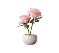 Fenteer Lámpara de Flores, Luz de de Bonsái de Mesa, Luces de de Rosas, Luces de de Bonsái de Rosas, Lámpara de de Flores de Rosas Par, estilo un