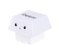 Fenteer Lámpara de noche con forma de, regalo de inauguración de casa, luz de ambiente de escritorio divertida, creativa, elimina teclas, lámpara, Blanco