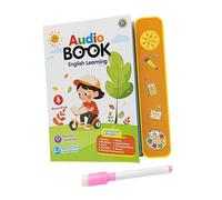 Fenteer Libro de sonidos de en inglés Juguete educativo para niños Vocabulario Estudiar Escuchar y aprender Frutas/animales