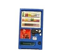 Fenteer Máquina expendedora a Escala 1/64, Modelo de Escena, Accesorio Realista, minimáquina de Bebidas Decorativa para Escritorio de Oficina, Tienda, Mesa de, Azul