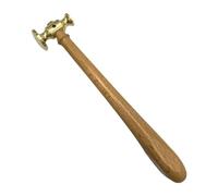 Fenteer Martillos de Traste para Guitarra, Multiusos, Herramienta Manual de Reparación para Bricolaje, de Doble Cabeza, Agarre Cómodo para Bajo, Ukelele, Inst, Martillo de Latón