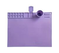 Fenteer Mat de Pintura de Silicona Artista Alfombrilla artesanina Estera Lavable para Arte Hecho a Mano, Violeta