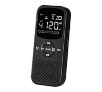 Fenteer Metrónomo digital con conteo vocal y generador de tonos. Metrónomo electrónico para piano y guitarra, Negro