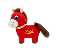 Fenteer Muñeco de Peluche de Caballo para decoración del Festival de, Juguete de Peluche Suave, Regalo de cumpleaños, Figura de Caballo, Estatua de, 25cm