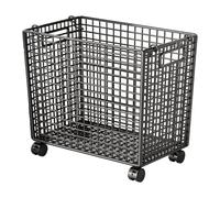 Fenteer Organizador de Juguetes con Ruedas Cesta de Almacenamiento de Juguetes Carrito de Hierro para Guardar Juguetes Baúl Grande para Niños Adecuado para Fa, tal como se describe, Medio