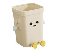 Fenteer Papelera Creativa, contenedor de Basura Multifuncional Elegante, Bonito Cubo de Basura para Debajo del Escritorio, Estudio, Cocina del hogar, Pequeño Sentado