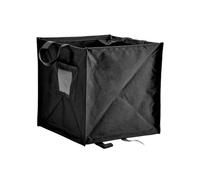 Fenteer Papelera plegable para acampada, cesto de basura plegable, papelera de reciclaje de tela Oxford resistente al agua, papelera plegable para barbacoa, negro pequeño