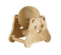 Fenteer Pelota Rascadora para Gatos, Juguete Interactivo Divertido para Hacer Ejercicio Y Jugar en Interiores.