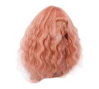 Fenteer Peluca de Muñeca de Algodón de 20 Cm, de Seda de Alta Temperatura, Hecha a Mano, Peluca Sintética de Cabeza Completa.