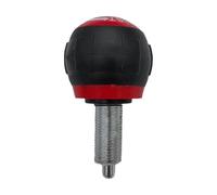 Fenteer Perilla de Resorte con Pasador de Bloqueo para Bicicleta Estática, Tornillo de Ajuste, Perilla M16, Rosca Metálica, Agarre Ergonómico para Uso en Inte, Altura 9cm, Rojo