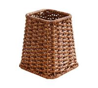 Fenteer Porta Brochas de Maquillaje, Florero Decorativo de Imitación de Ratán, Cesta de Almacenamiento Pequeña Y Sencilla para Escritorio, para Sala de Estar, Style B, tal como se describe