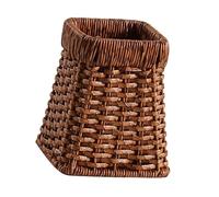 Fenteer Porta Brochas de Maquillaje, Florero Decorativo de Imitación de Ratán, Cesta de Almacenamiento Pequeña Y Sencilla para Escritorio, para Sala de Estar, Style a, tal como se describe