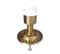 Fenteer Portalámparas de escritorio, base de cerámica, pieza de botella, fácil de instalar, reemplazo, creativo, resistente, bricolaje, E27, metal modificado, Style a