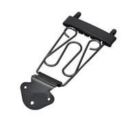 Fenteer Puente Compensado para Guitarra Eléctrica Puente de Metal para Bajo de 6 Cuerdas Puente Trasero Fijo Reemplazo Adecuado para Guitarras Jazz LP Y Semi, Negro