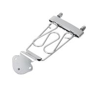 Fenteer Puente Compensado para Guitarra Eléctrica Puente de Metal para Bajo de 6 Cuerdas Puente Trasero Fijo Reemplazo Adecuado para Guitarras Jazz LP Y Semi, Plata