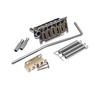 Fenteer Puente de trémolo de guitarra eléctrica de doble bloqueo de doble bloqueo, accesorios prácticos de reemplazo Sleek 10.5 mm Espacio de cuerda