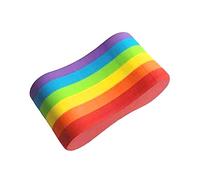 Fenteer Pull Buoy Leg Float con Tecnología EVA de Seis Barra Auxiliar para Natación Soporte para Piernas Y Caderas Equipo de Entrenamiento Acuático, arcoíris