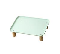 Fenteer Raised Pet Feeder Stand para Comedero Elevado Compatible con Dispensador Automático Soporte para Tazón de Agua de Perros Estante para Alimento de Gato, Verde, Individual