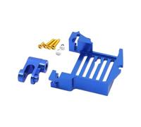 Fenteer RC Car Servo Mount Adaptador Servo Fixing Mount with Directing Servos Arm Reemplazo Directo para camión, Azul