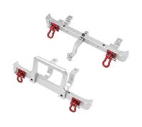 Fenteer Reemplazo Delantero y Trasero de Aluminio Resistente a Escala 1/12 para vehículos RC MN82Pro, Plata