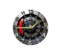 Fenteer Reloj de Pared con Engranajes Planos 2D, Reloj de Pared Decorativo mecánico para decoración de Comedor, Bar y Restaurante, 20cmx20cm