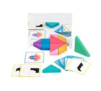 Fenteer Rompecabezas Tangram de Viaje, Juego de acertijos, Regalo de cumpleaños, Educativo, clasificación, Edad 3+ años, Bloques de construcción, Rompecabezas