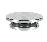 Fenteer Rueda para Modelar Cerámica Torno Giratorio de Mesa para Alfarería Escultura Y Modelaje de Arcilla Material Metálico Resistente Reutilizable Adecuada