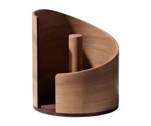 Fenteer Soporte de Madera para Toallas de Papel, Soporte para Toallas de Cocina, Soportes de de Papel Independientes para Encimera de Dormitorio O