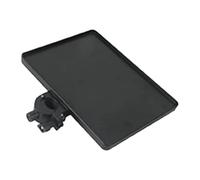 Fenteer Soporte de micrófono con abrazadera para bandeja, estante de almacenamiento, trípode, mesa para teléfonos móviles, podcast, conciertos, escenarios, 20cmx14cmx2cm