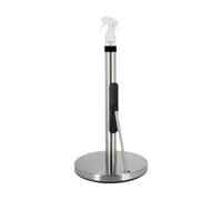 Fenteer Soporte de Toallas de Cocina, encimera de Toallas de Papel, Soporte de Rollo de Cocina a Prueba de óxido de Acero Inoxidable Independiente para la, Copa de Succión Plata