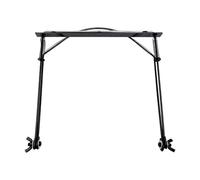 Fenteer Soporte para Armónica Ajustable Compatible con 24 Orificios de Metal con Almohadilla Antideslizante para Ensayos Interpretaciones Musicales, Negro