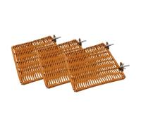 Fenteer Soporte para Percha de pájaros, Tabla de Descanso, Accesorios para Mascotas, Suministros para jerbos, Loros y cacatúas, 3 Piezas