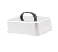 Fenteer Tapa de Acero Inoxidable para cocinar al, cúpula para derretir Queso, Parrilla para cocinar, 26 Cm X 20 Cm X 5.5
