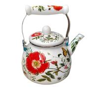 Fenteer Tetera de Esmalte para Té Y Zumo con Tapa, Cafetera para El Hogar Y La Oficina, Agua Fría
