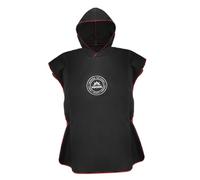 Fenteer Toalla Cambiador Poncho de Natación Albornoz con Capucha para Niños de Microfibra Ofrece Calidez Y Comodidad Adecuado para Excursiones a La Playa, Negro