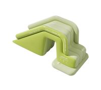 Fenteer Tobogán Inflable de Agua, Estable, de Alto Rendimiento, Portátil, de PVC, para Verano, Patio, Familia, Exterior, Interior Y Jardín, Verde