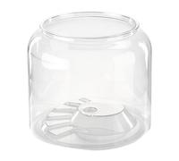 Fenteer Tortuga Tanque Reptile Hábitat Adorno Escritorio Decorativo Acuario Terrario de Acuario para Salón de Dibujo Restaurante de Oficinas de Dormitorio, L sin Tapa