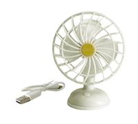 Fenteer Ventilador Eléctrico Recargable por USB para Casa de Muñecas a Escala 1/12, Mini Ventilador de Refrigeración, Decoración, Adorno para Juegos de, Blanco