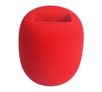 Fentency Microphones - Esponjas para parabrisas Go II, color rojo | Cubierta de espuma protectora, micrófonos estándar, instalación sin herramientas para equipos de sonido portátiles de