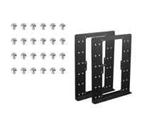 Fentency Soporte de servidor doméstico con 6 bahías para almacenamiento | Juego de accesorios de expansión de placas laterales de metal sin unidades mostradas