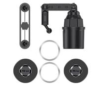 Fentency Soporte de teléfono para coche con brazos ajustables, se adapta a la mayoría de portavasos para dispositivos de 4 a 7.2 pulgadas, soporte doble para tazas