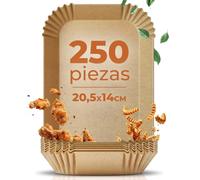 Fentic Papel Freidora Aire Ninja, Dual Zone, 250 piezas, 20,5x14cm, Adecuado para Ninja AF300EU Af400EU SL400EU Double Stack XL, Papel Air Fryer
