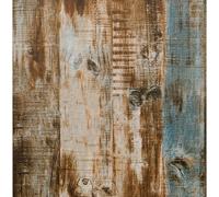 FENTIS Papel Pintado de Madera Autoadhesivo Marrón Papel Pintado A Rayas Papel Tapiz Raya Pelar y Pegar Wallpaper de Grano Rústico Removible Para Cocina 44,5x500cm