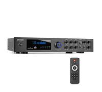 Fenton AV550BT Amplificador 5.1 Bluetooth USB FM 320W | Amplificador Surround 5.1 con Bluetooth, radio FM y reproductor MP3, para cine en casa y música