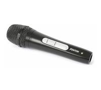 Fenton DM110 Micrófono dinámico con cable | Patrón unidireccional, filtro antiruidos, interruptor On/Off, cable XLR a jack incluido