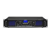 Fenton FPL1000 Amplificador PA Digital 1000 W, Etapa de Potencia de 3 Canales Con Bluetooth, AUX, USB, Reproductor MP3, Multicanal, Negro