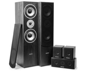 Fenton HF5B Sistema Home Cinema 5.0 con Sonido Envolvente Negro | Sonido envolvente, diseño elegante, instalación sencilla, para cine en casa y música
