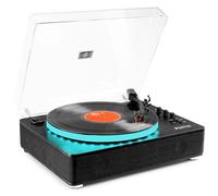 Fenton RP162LED - Tocadiscos con Bluetooth y USB Acabado Negro Entrada AUX