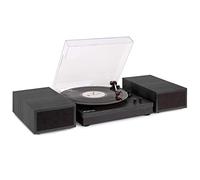 Fenton RP165B - Tocadiscos con Bluetooth Acabado Gris Oscuro 3 velocidades